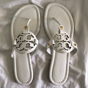 Tory Burch White Sandals